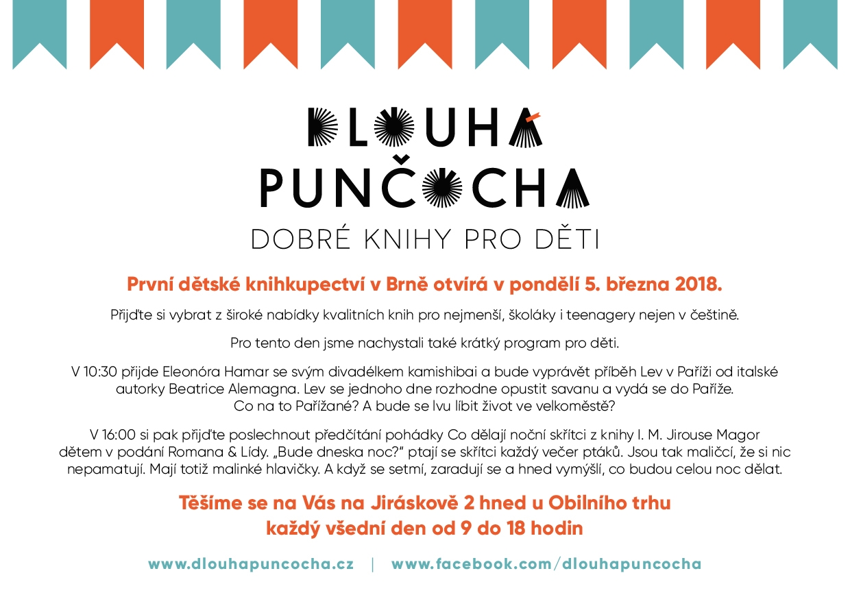 Otevření Dlouhé punčochy - první dětské knihkupectví v Brně